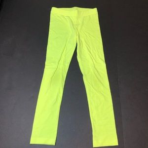 Gymboree leggings neon yellow 7 girls